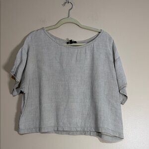 Gene Ewing vintage Boxy Light Gray Short-Sleeve Tee